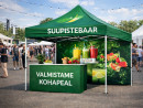 3x3m easyup reklaamtelk trükiga 3x3m pop-up reklaamtelk logoga Suupistebaar