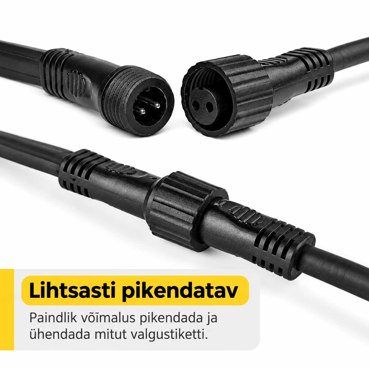 Lihtsasti Pikendatavad Veekindlad Uhendused Lambikett E27 Valgusket