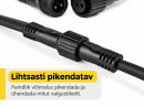 Lihtsasti Pikendatavad Veekindlad Uhendused Lambikett E27 Valgusket