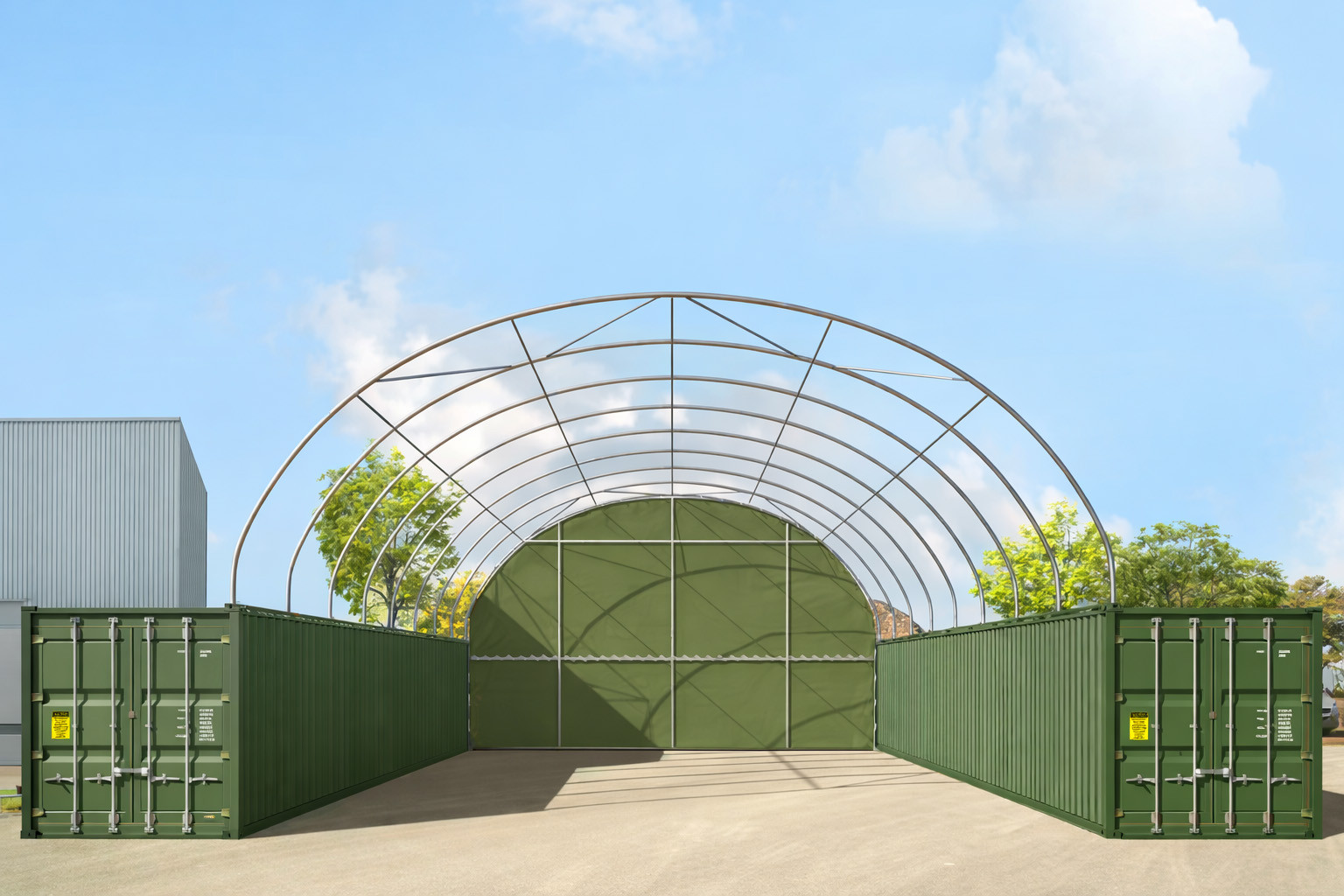 Konteineritelgi tagasein roheline