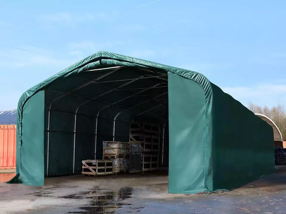 Wikinger Telkhall 6x12m Roheline Avatud