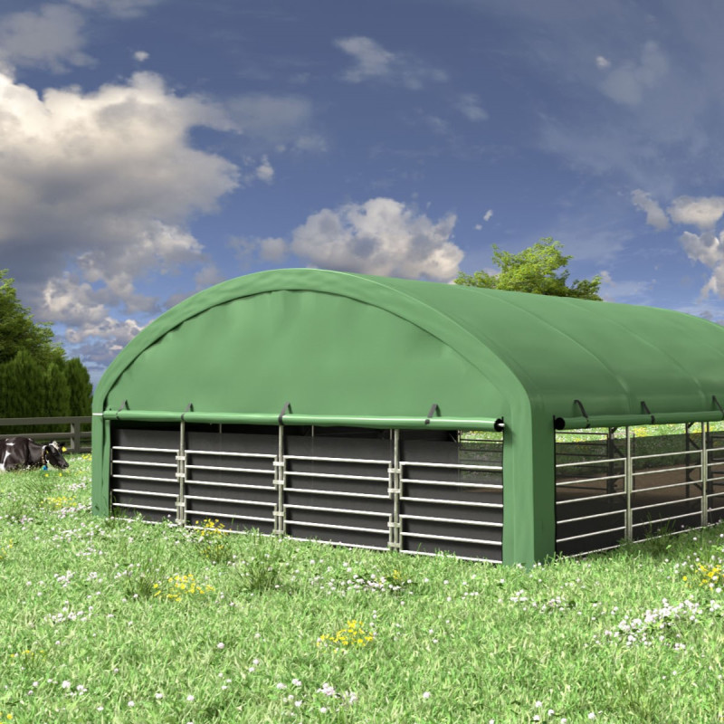 10x10m Premium hobusetelk tagant