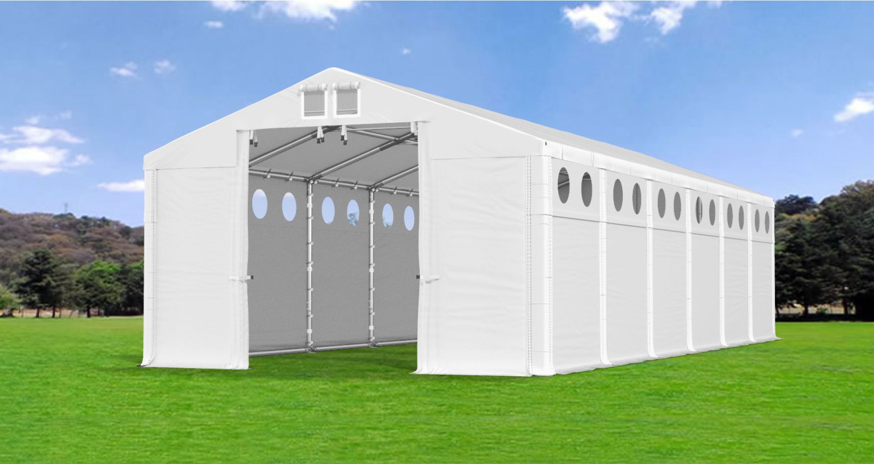 PVC moodulhall akendega