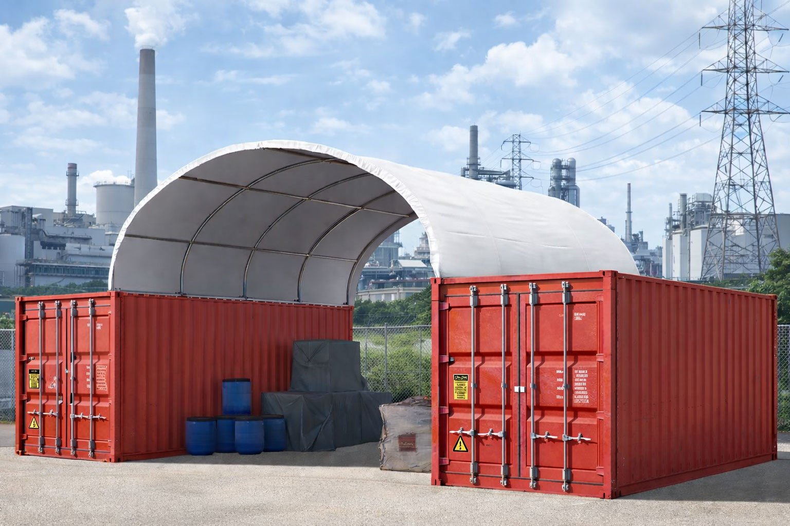 6x6m konteineri telk